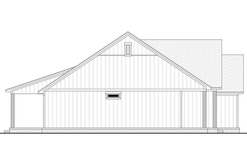House Blueprint - Exterior - Other Elevation 1 for Farmhouse House Plan #430-428 - 3 bed, 2 bath