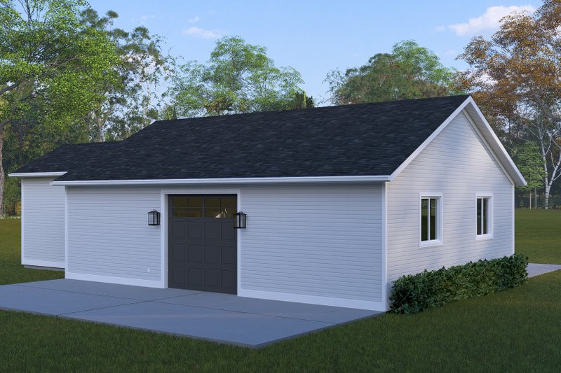 House Blueprint - Exterior - Rear Elevation 1 for Traditional House Plan #1060-480, 0 bath