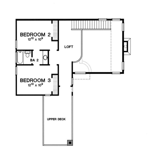 Dream House Plan - Modern Floor Plan - Upper Floor Plan #472-7