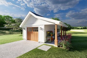 House Blueprint - Farmhouse Exterior - Front Elevation Plan #126-303