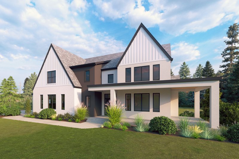 Home Plan - Exterior - Front Elevation 3 for Farmhouse House Plan #1111-36 - 4 bed, 3.5 bath