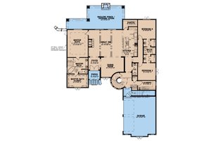 Floor Plan - Main Floor for European House Plan #923-202 - 3 bed, 2.5 bath