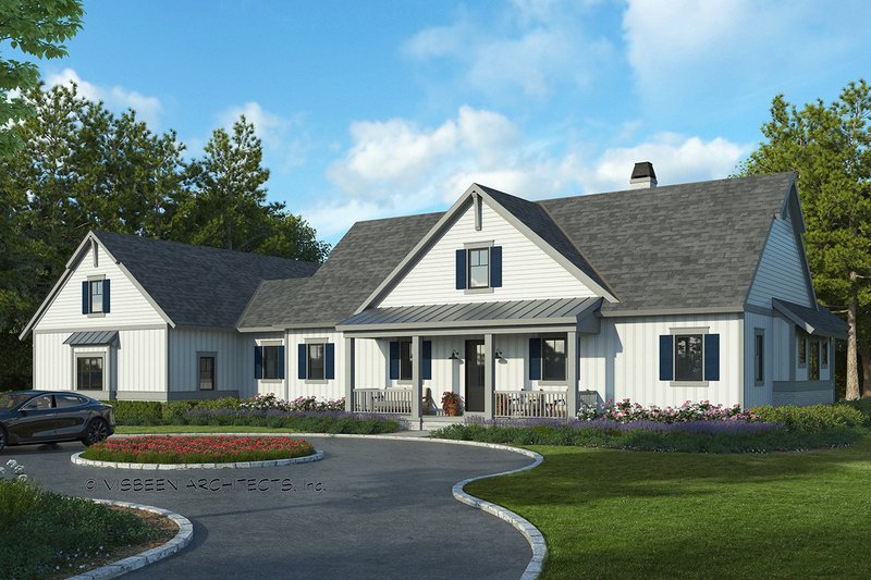 Architectural House Design - Farmhouse Exterior - Front Elevation Plan #928-325