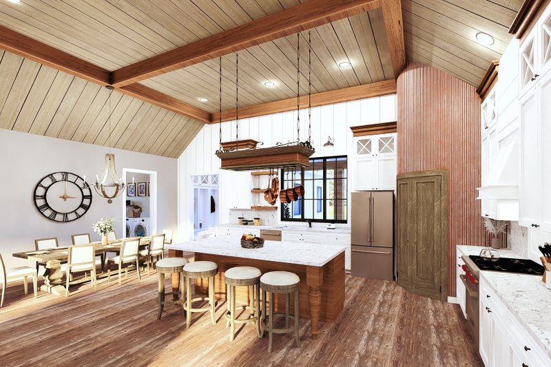 Architectural House Design - Interior - Kitchen 1 for Barndominium House Plan #44-261 - 3 bed, 2 bath