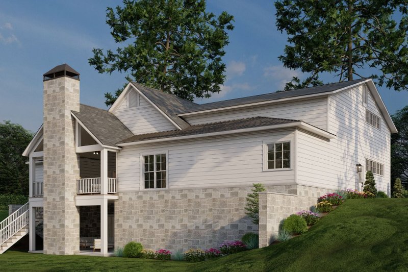 Dream House Plan - Exterior - Other Elevation 2 for Farmhouse House Plan #923-371 - 4 bed, 2.5 bath