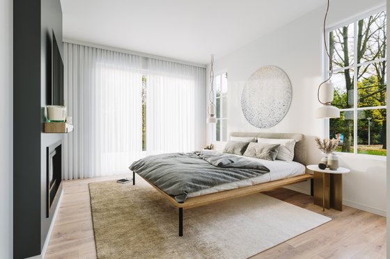 Interior - Master Bedroom 1 for Farmhouse House Plan #23-2811 - 3 bed, 2 bath