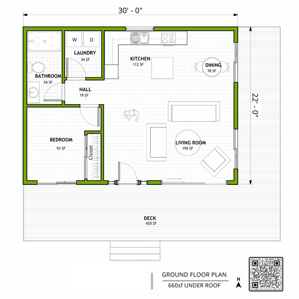 Contemporary Floor Plan - Main Floor Plan #1106-3