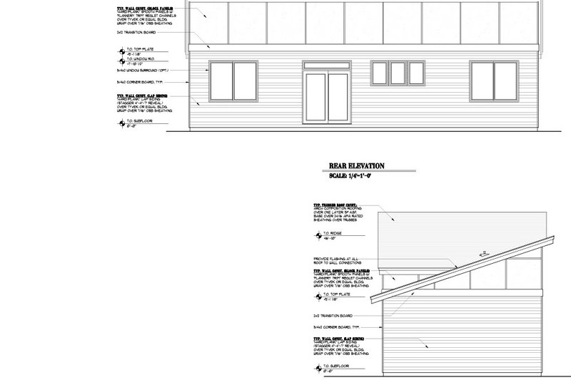 Dream House Plan - Exterior - Other Elevation 1 for Contemporary House Plan #53-782 - 2 bed, 1 bath