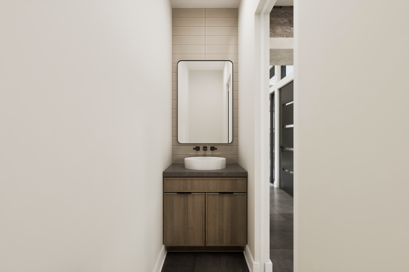 House Blueprint - Interior - Bathroom 1 for Modern House Plan #1087-1 - 4 bed, 3.5 bath