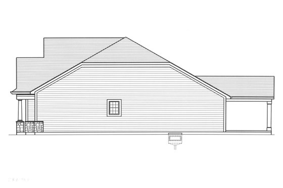 Exterior - Other Elevation for Craftsman House Plan #46-910 - 3 bed, 2 bath