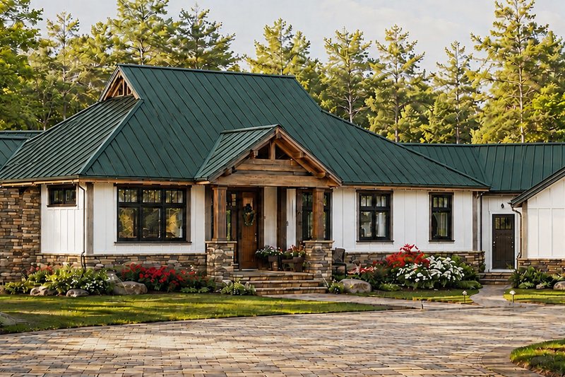 House Design - Exterior - Front Elevation 4 for Farmhouse House Plan #928-420 - 3 bed, 3.5 bath