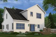 Farmhouse Style House Plan - 3 Beds 2.5 Baths 1876 Sq/Ft Plan #51-1509 Exterior 