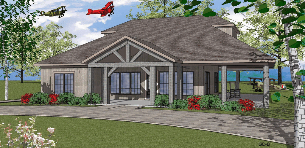 Craftsman Style House Plan - 2 Beds 2.5 Baths 2870 Sq/Ft Plan #8-256