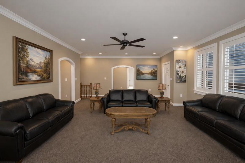 House Design - Interior - Family Room 1 for Craftsman House Plan #1060-457 - 2 bed, 2 bath