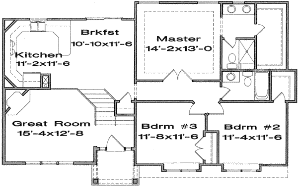 European Floor Plan - Main Floor Plan #6-177