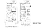 Contemporary Style House Plan - 3 Beds 2 Baths 1908 Sq/Ft Plan #1100-38 