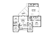 European Style House Plan - 3 Beds 2 Baths 1868 Sq/Ft Plan #45-361 