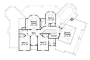 European Style House Plan - 4 Beds 4.5 Baths 4192 Sq/Ft Plan #411-520 