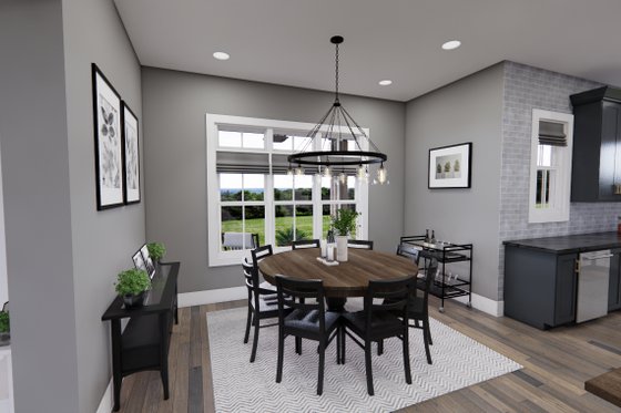 Interior - Dining Room for Farmhouse House Plan #51-1240 - 4 bed, 3.5 bath