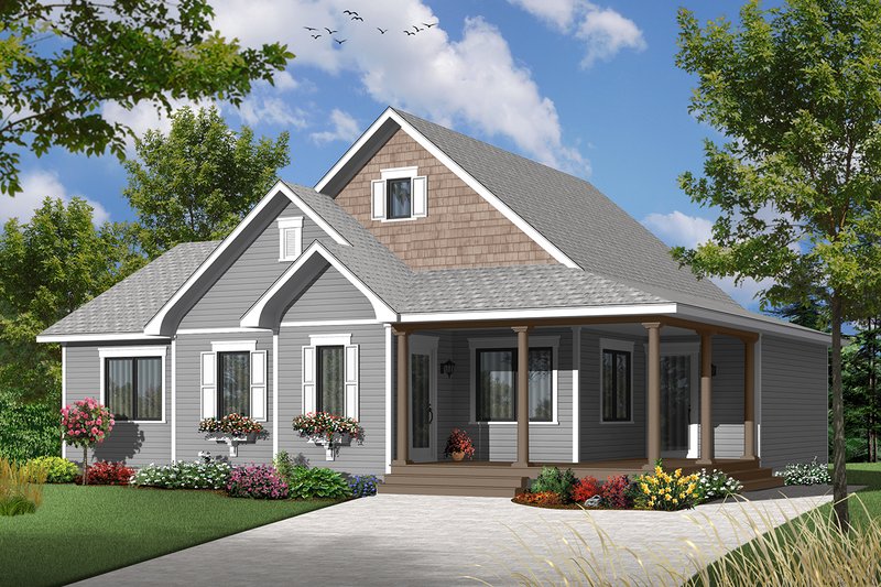 Architectural House Design - Ranch Exterior - Front Elevation Plan #23-2565