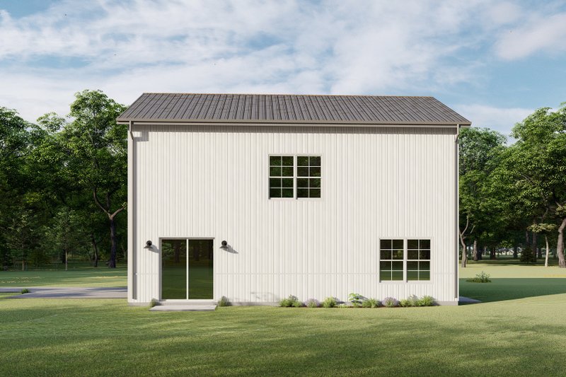 Home Plan - Exterior - Rear Elevation for Barndominium House Plan #1092-25 - 3 bed, 2 bath