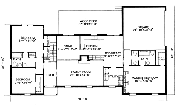 Traditional Floor Plan - Main Floor Plan #10-149