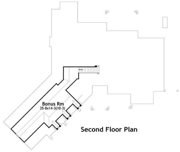 Architectural House Design - Craftsman Floor Plan - Upper Floor Plan #120-191
