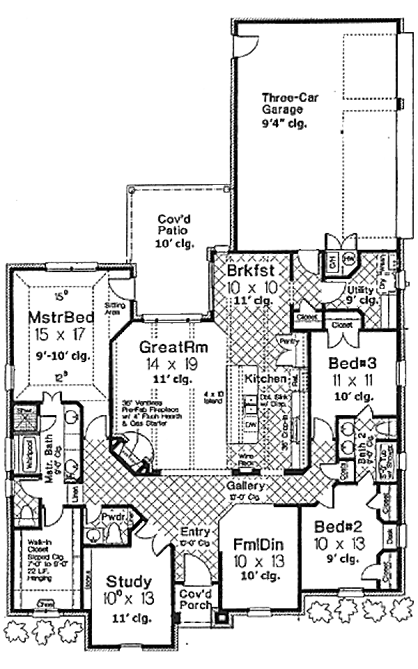 Dream House Plan - European Floor Plan - Main Floor Plan #310-689