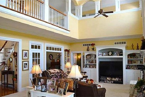 Interior - Family Room for Southern House Plan #137-128 - 4 bed, 4.5 bath