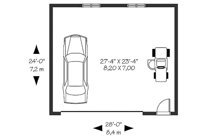 Home Plan - Floor Plan - Main Floor for Traditional House Plan #23-879, 0 bath