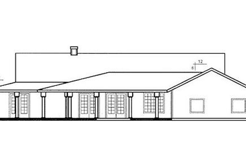 Dream House Plan - Exterior - Rear Elevation for Traditional House Plan #60-649 - 3 bed, 2.5 bath