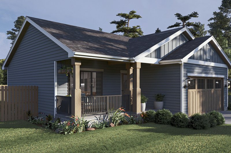House Design - Exterior - Other Elevation for Traditional House Plan #455-226 - 1 bed, 1 bath