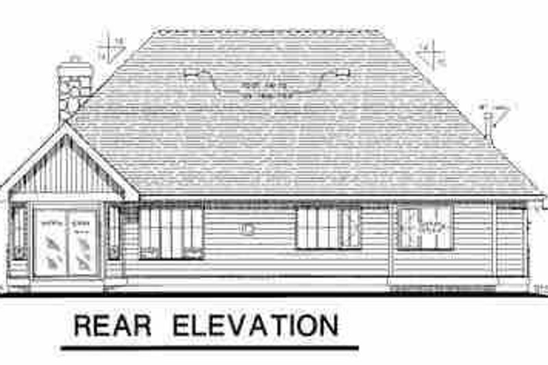 Dream House Plan - Exterior - Rear Elevation for Traditional House Plan #18-281 - 3 bed, 2 bath