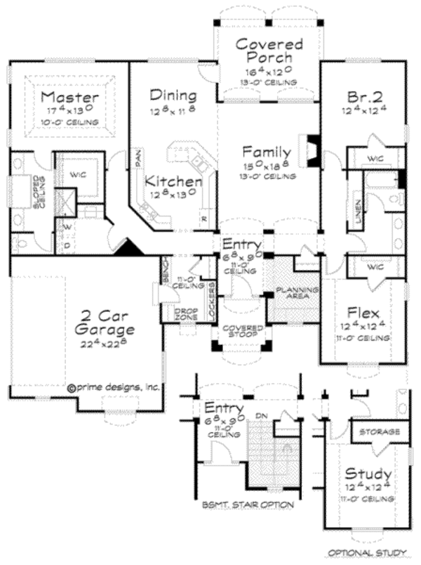 Home Plan - Traditional Floor Plan - Main Floor Plan #20-1823