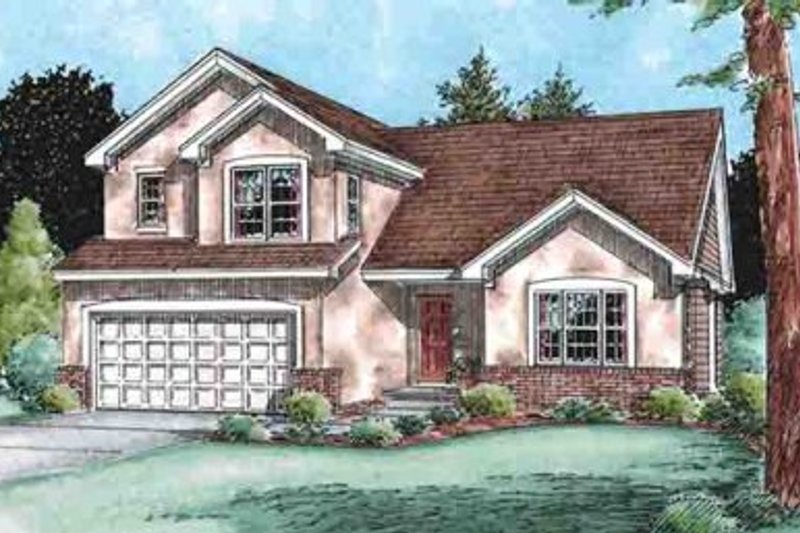 Architectural House Design - Traditional Exterior - Front Elevation Plan #20-1535