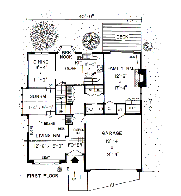 Traditional Floor Plan - Main Floor Plan #312-787