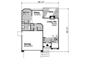 Traditional Style House Plan - 3 Beds 2.5 Baths 1719 Sq/Ft Plan #50-177 