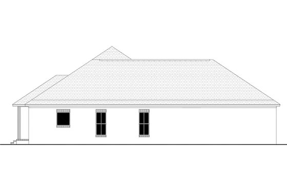 Exterior - Other Elevation for European House Plan #430-90 - 3 bed, 2 bath