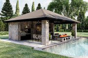 Mediterranean Style House Plan - 0 Beds 0.5 Baths 182 Sq/Ft Plan #455-267 