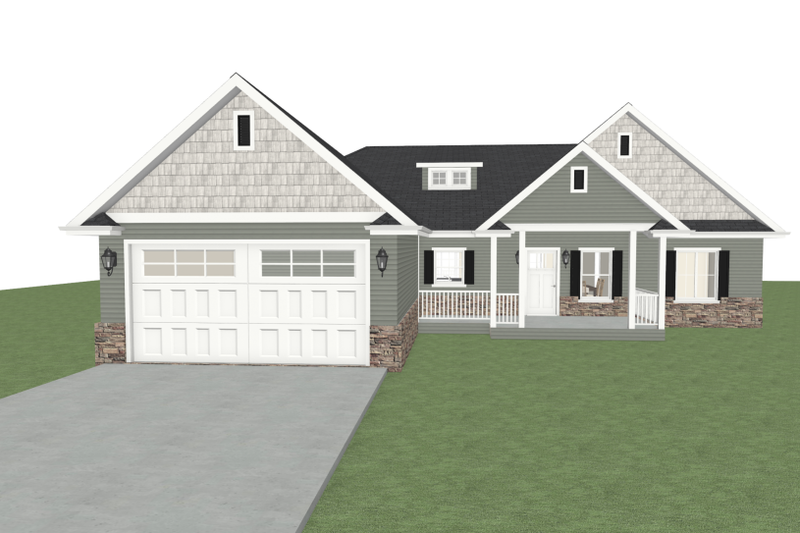 Architectural House Design - Photo 17 for Farmhouse House Plan #1109-18 - 3 bed, 2 bath