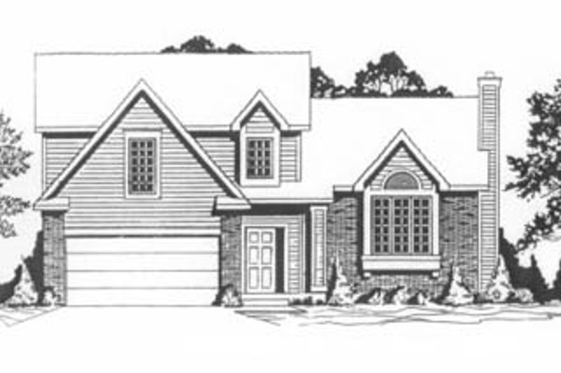 House Blueprint - Traditional Exterior - Front Elevation Plan #58-116