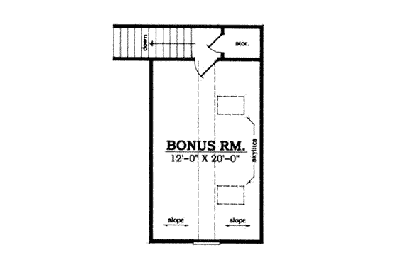 Floor Plan - Other Floor for Farmhouse House Plan #42-285 - 3 bed, 2 bath