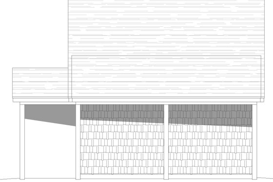 Exterior - Other Elevation 1 for Farmhouse House Plan #932-664, 0 bath