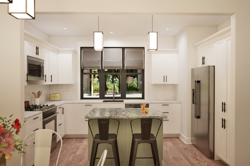 Dream House Plan - Interior - Kitchen for Craftsman House Plan #48-1214 - 3 bed, 2 bath