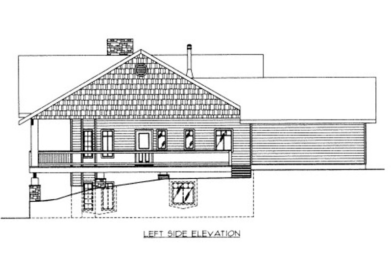 Architectural House Design - Exterior - Other Elevation for Bungalow House Plan #117-623 - 3 bed, 3 bath