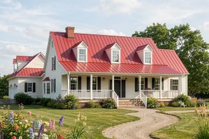 Southern Exterior - Front Elevation Plan #137-169