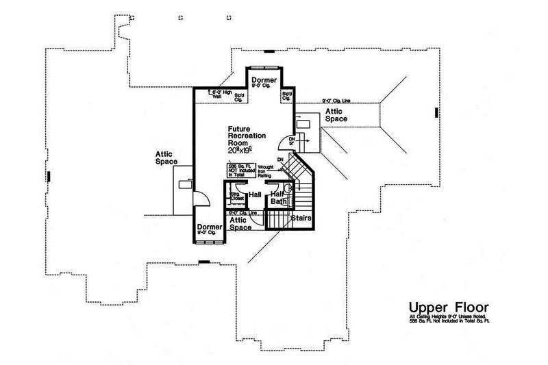 Dream House Plan - Optional Bonus Level