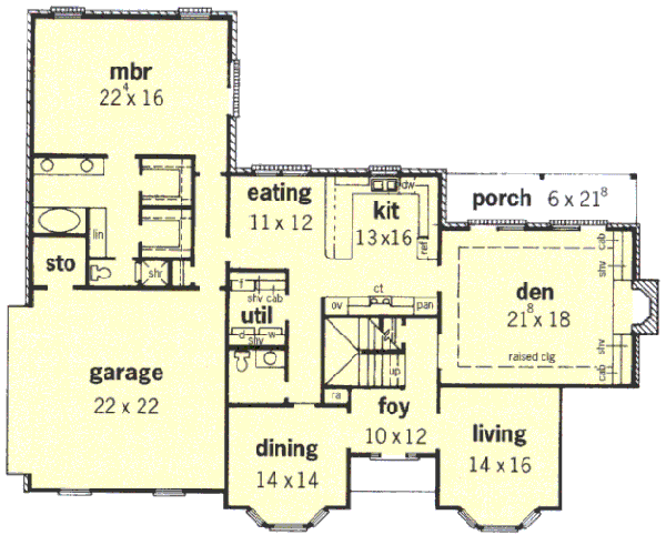 European Floor Plan - Main Floor Plan #16-227