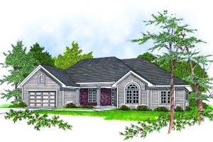 Traditional Exterior - Front Elevation Plan #70-209