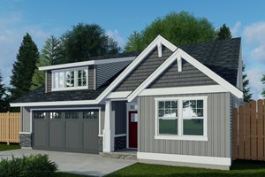 Prairie Exterior - Front Elevation Plan #53-746